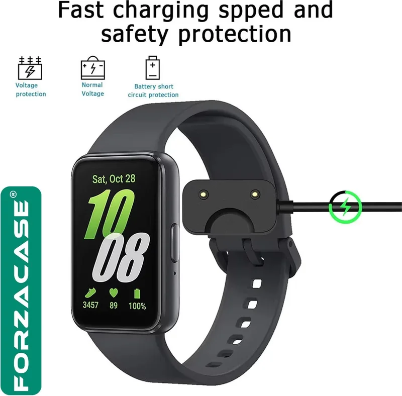 فورزاكاس Samsung Galaxy Fit 3 Smart Watch Compatible Type-C Magnetic Charging Cable 1 Meter - FC017