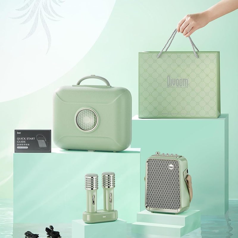 Divoom Songbird Karaoke Bluetooth Speaker - Portable and Fun Audio - Green - Image 4