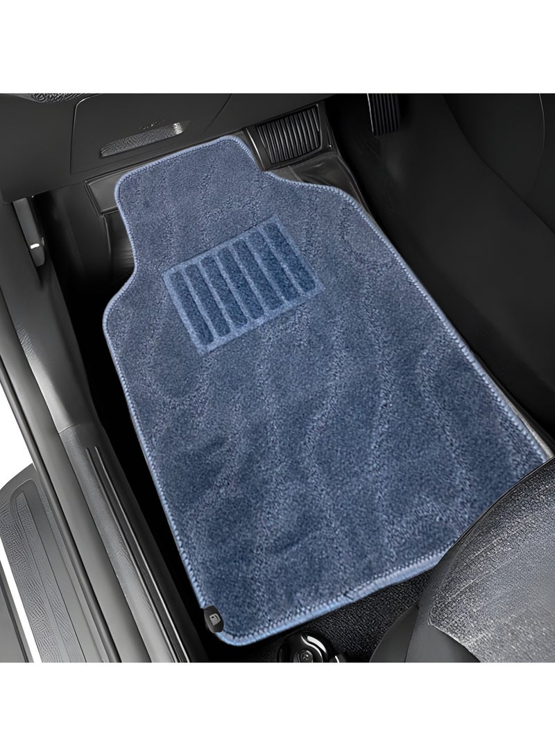BYSON Durable Auto Universal 5 Piece Car Floor Mats for Sedan and SUV - Heavy Duty Waterproof Interior Protection with Stylish Design and Easy Clean Fit for All Season Use (Grey) - Image 2