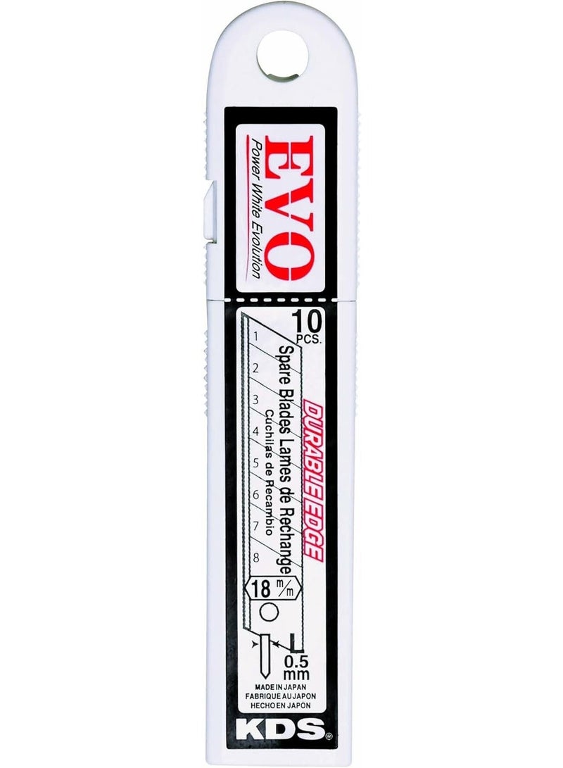 KDS LB-10 EVO 18mm Heavy-Duty Cutter Blades – High Carbon Steel – 10 Blades per Case (Pack of 2) - Image 2