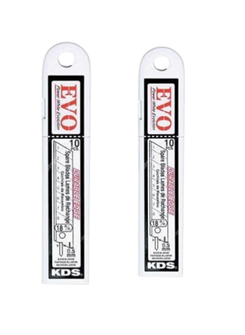 KDS LB-10 EVO 18mm Heavy-Duty Cutter Blades – High Carbon Steel – 10 Blades per Case (Pack of 2) - Image 4