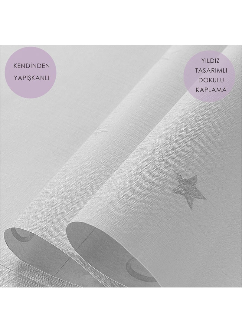 Technosmart 60CM×100CM Self Adhesive Star Look Wallpaper Children's Room Covering Cabinet  - Image 1