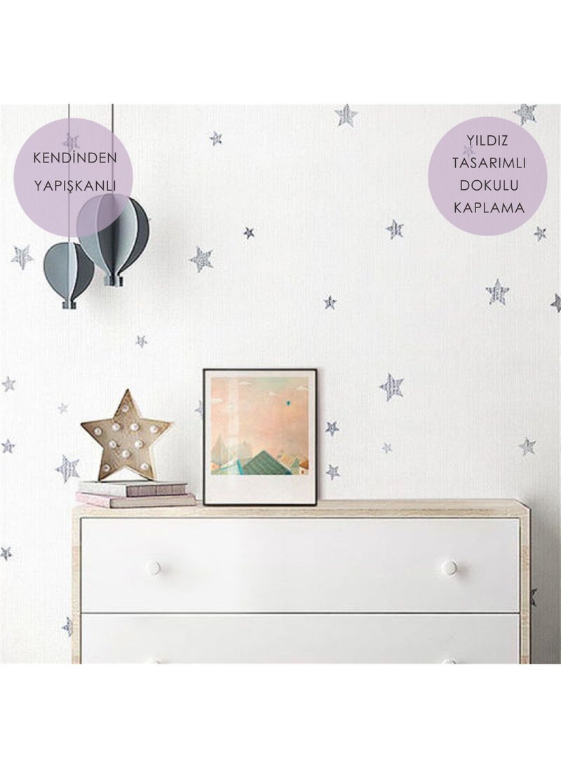 Technosmart 60CM×100CM Self Adhesive Star Look Wallpaper Children's Room Covering Cabinet  - Image 2