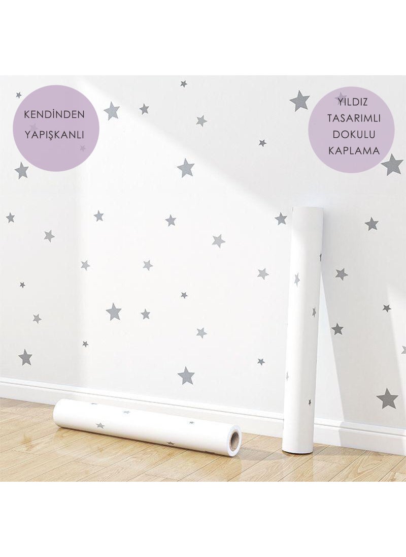 Technosmart 60CM×100CM Self Adhesive Star Look Wallpaper Children's Room Covering Cabinet  - Image 4