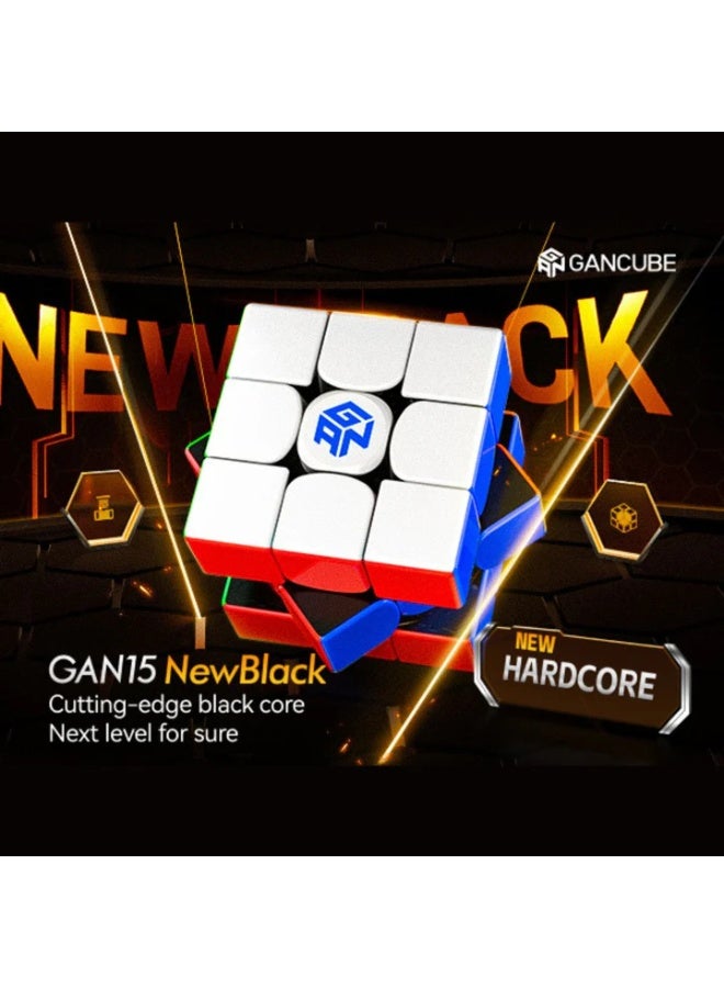 GANCUBE 15 New Black UV Coated 3x3 Magnetic Speedcube  - Image 4