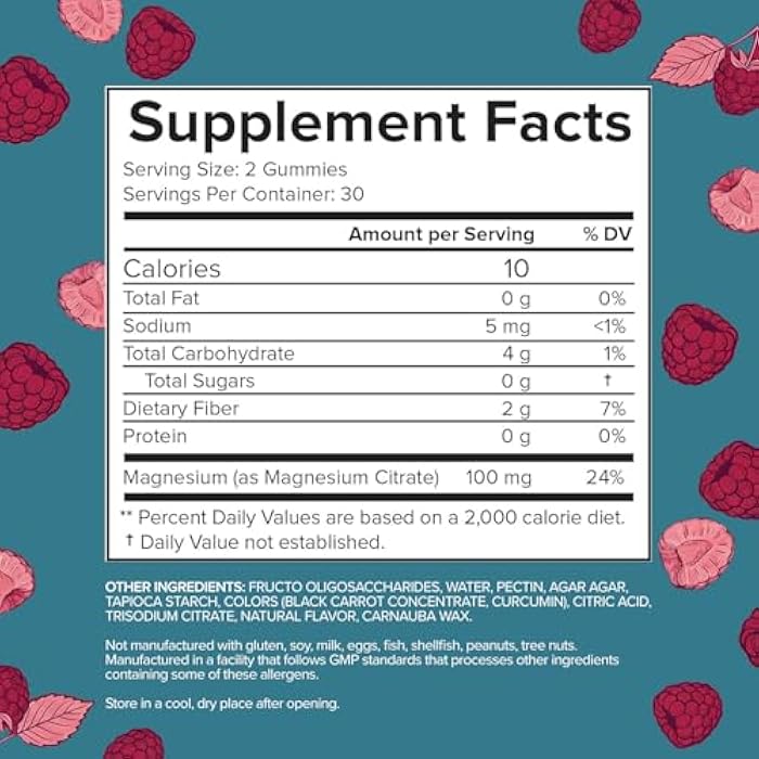 Natural BioScience Sugar Free Calm Magnesium Citrate Gummies 100 mg - High Absorption Calming Magnesium Citrate Gummy for Adults & Kids to Support Sleep, Stress Relief, Heart Health, Nerves, Muscles & Bones - Image 2