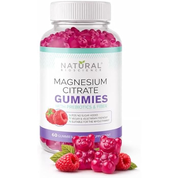 Natural BioScience Sugar Free Calm Magnesium Citrate Gummies 100 mg - High Absorption Calming Magnesium Citrate Gummy for Adults & Kids to Support Sleep, Stress Relief, Heart Health, Nerves, Muscles & Bones - Image 1