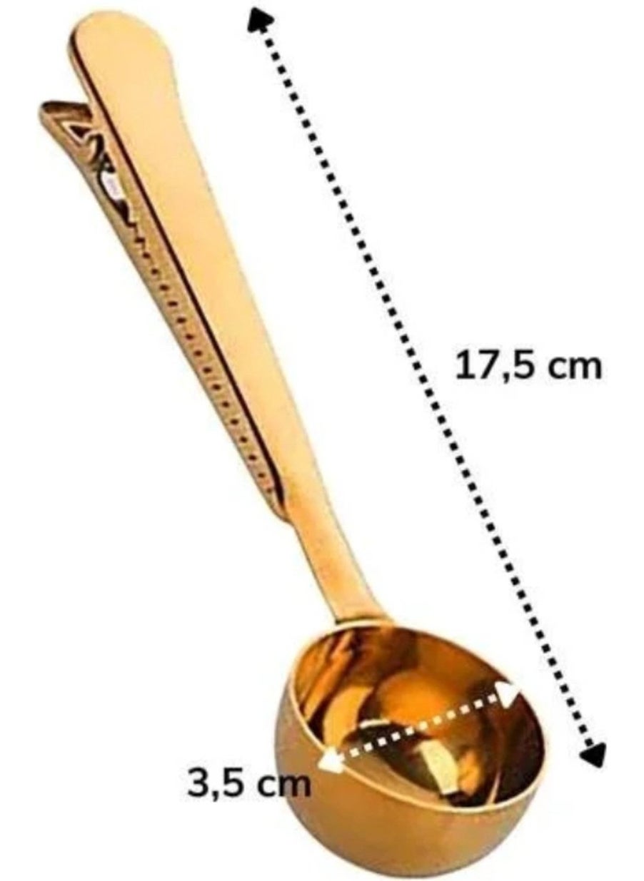 Toyfest - Copper Color Coffee Scale - Latch Spoon - 17 cm - Image 1