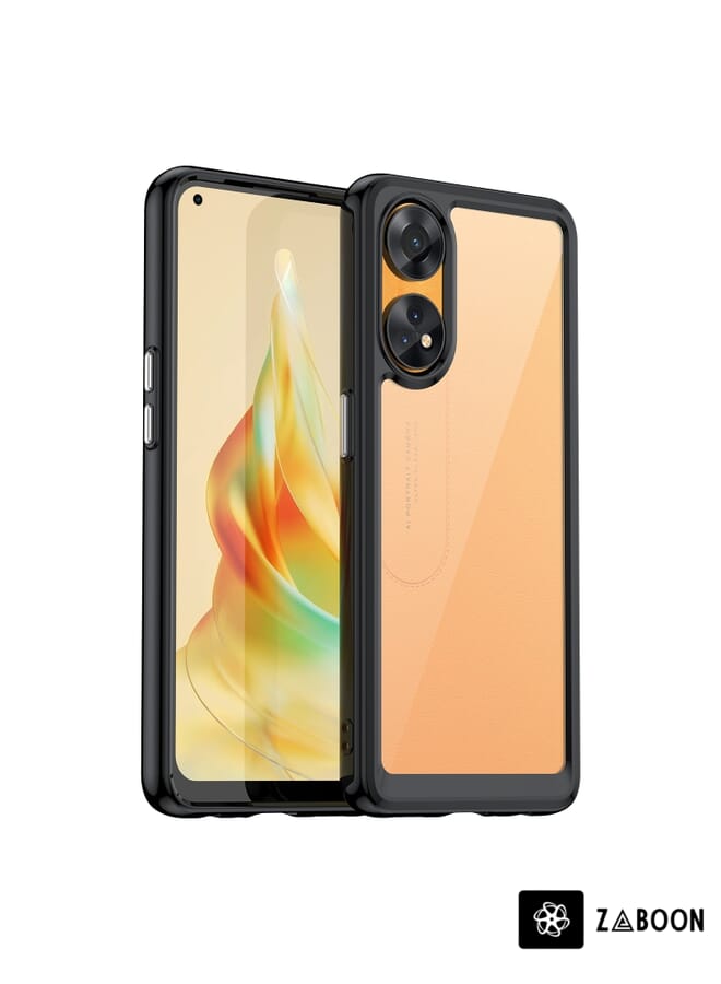 Zaboon غطاء حماية لهاتف OPPO Reno8 T 4G سلسلة ملونة أكريليك + TPU - Image 1