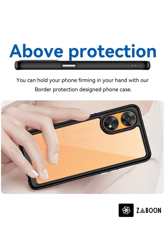 Zaboon غطاء حماية لهاتف OPPO Reno8 T 4G سلسلة ملونة أكريليك + TPU - Image 4