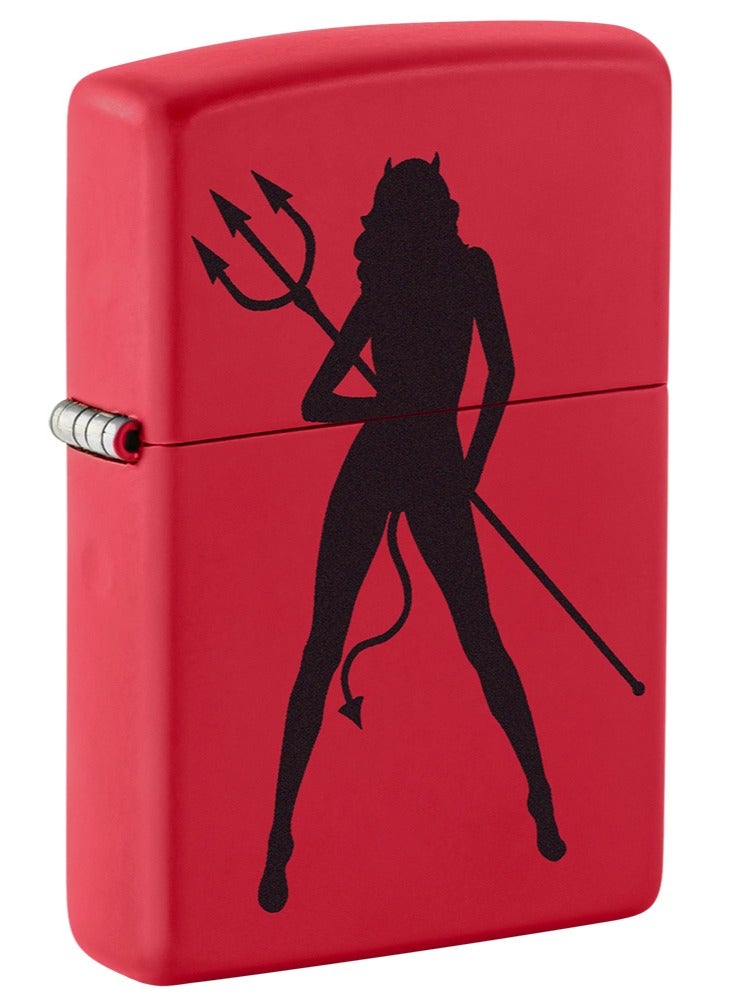 Zippo Ci406832 233 Devil Women Red Matte Windproof Lighter - Image 1