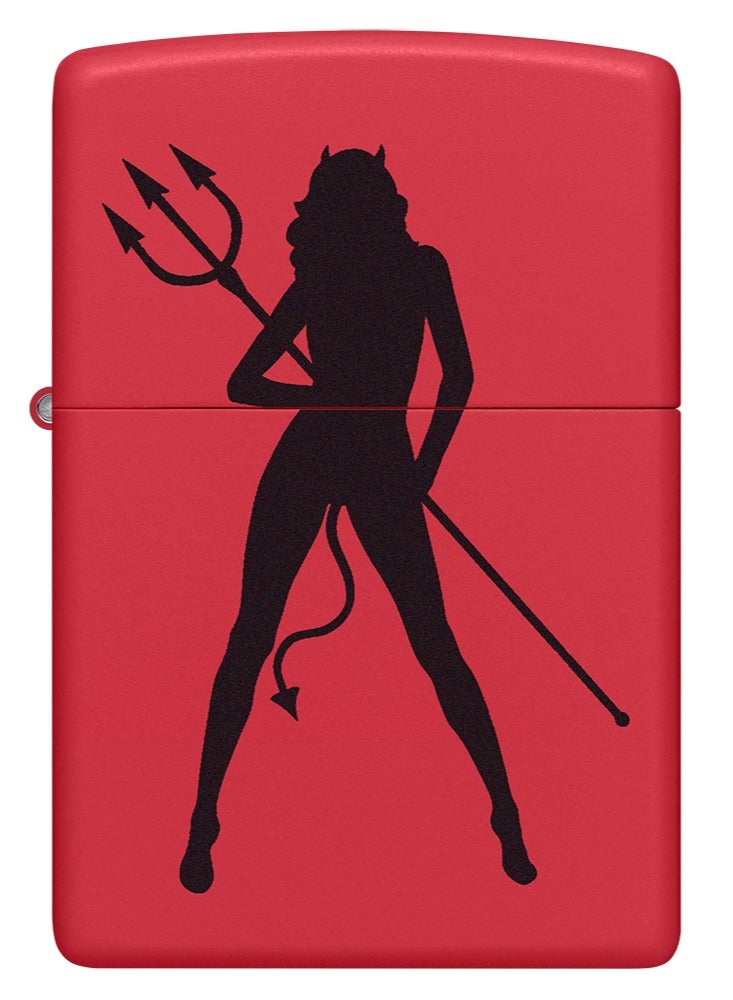 Zippo Ci406832 233 Devil Women Red Matte Windproof Lighter - Image 2