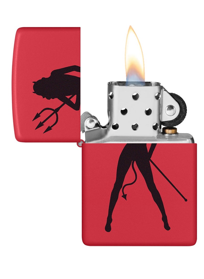 Zippo Ci406832 233 Devil Women Red Matte Windproof Lighter - Image 3