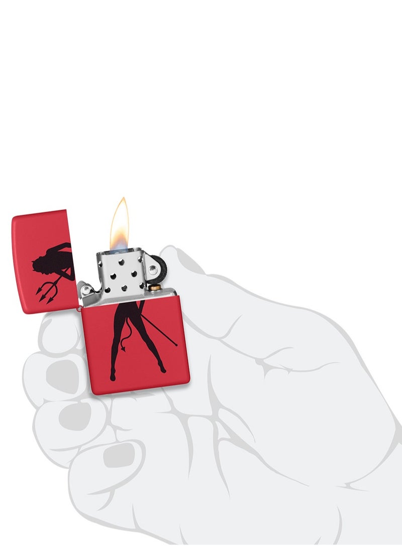 Zippo Ci406832 233 Devil Women Red Matte Windproof Lighter - Image 5