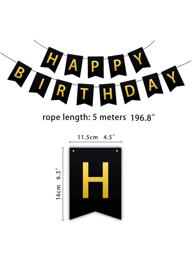 توي إكس إي لافتة عيد ميلاد سعيد من TOYXE 40584 - أسود (عبوة من قطعة واحدة) - Image 2