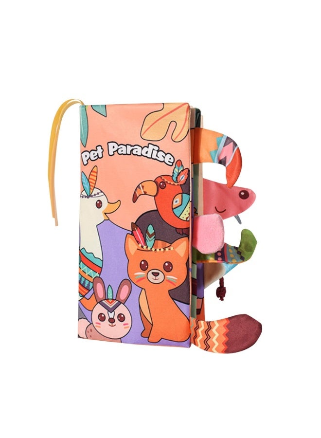 Baby Fabric Book with Animals 3D - Learning Book   for Babies Toddlers - Soft Picture Book with Animal Motifs, Feeling Book & Toy for Early Childhood Development - Image 5