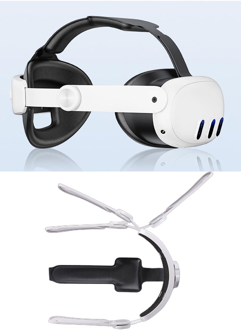 Generic Head Strap for Oculus Quest 3,3-in-1 Adjustable Halo Headband,Replacement for Elite Strap,for Enhanced Support and Comfort in VR, Suitable for Children and Adults Compatible with Oculus/Meta Quest 3  - Image 3