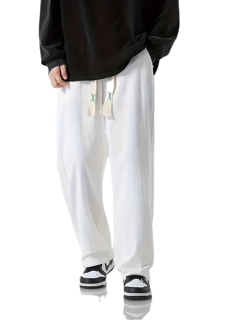 JVX Men Trouser || Mentrouser Pants || Mentrouser Pants Cotton || Trouser for Men(TROUSER-01) (in, Numeric, 34, White) - Image 3