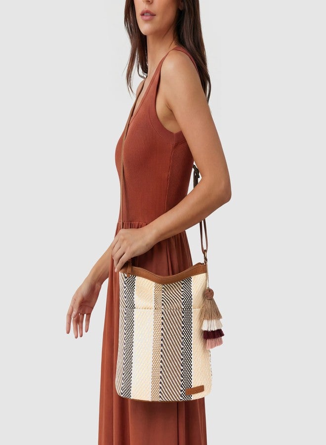 Sakroots Banyan Basic Crossbody - Lightweight Everyday Bag with Adjustable Strap, Zipper Closure & Multiple Pockets for Travel or Casual Use - Tobacco Batik Woven - Image 2