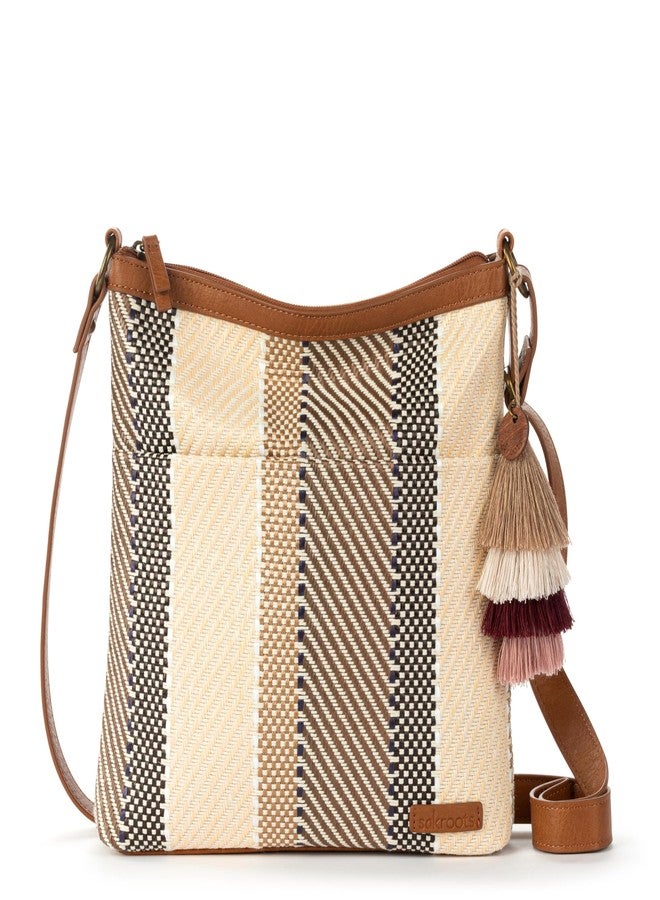 Sakroots Banyan Basic Crossbody - Lightweight Everyday Bag with Adjustable Strap, Zipper Closure & Multiple Pockets for Travel or Casual Use - Tobacco Batik Woven - Image 1