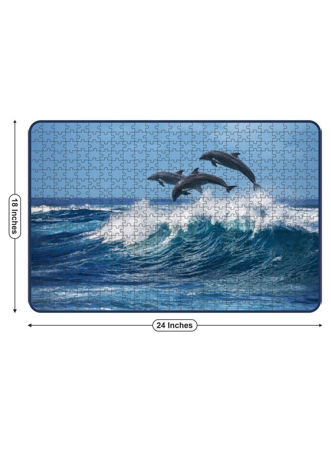 Webby Three Beautiful Dolphins Jigsaw Puzzle, 500 Pieces - Image 5