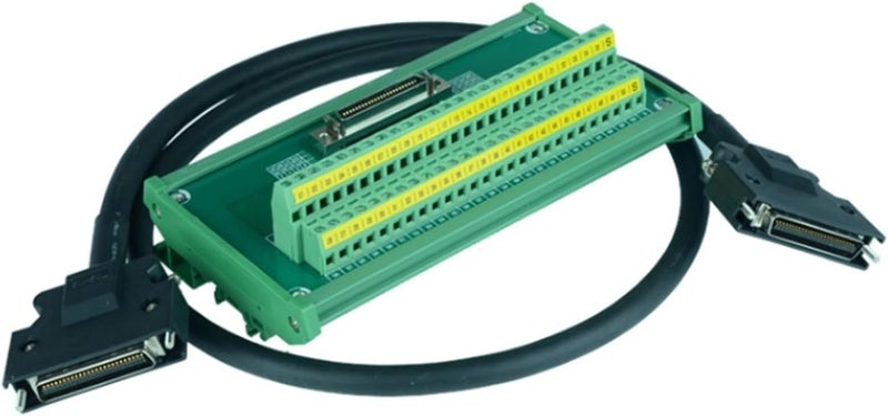 SCSI50 50pin Guide Rail Terminal Board CN1 ASD BM 50A For A2 AB Servo V90 Series With Pinboard Cable 3m - Image 1