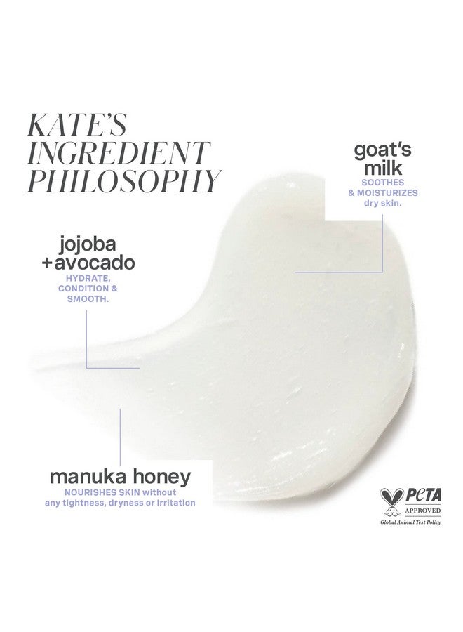 Kate Somerville Goat Milk Moisturizing Cleanser, Gentle Daily Face Wash, Relieves Dry Skin & Tightness, 4 Fl Oz - Image 3