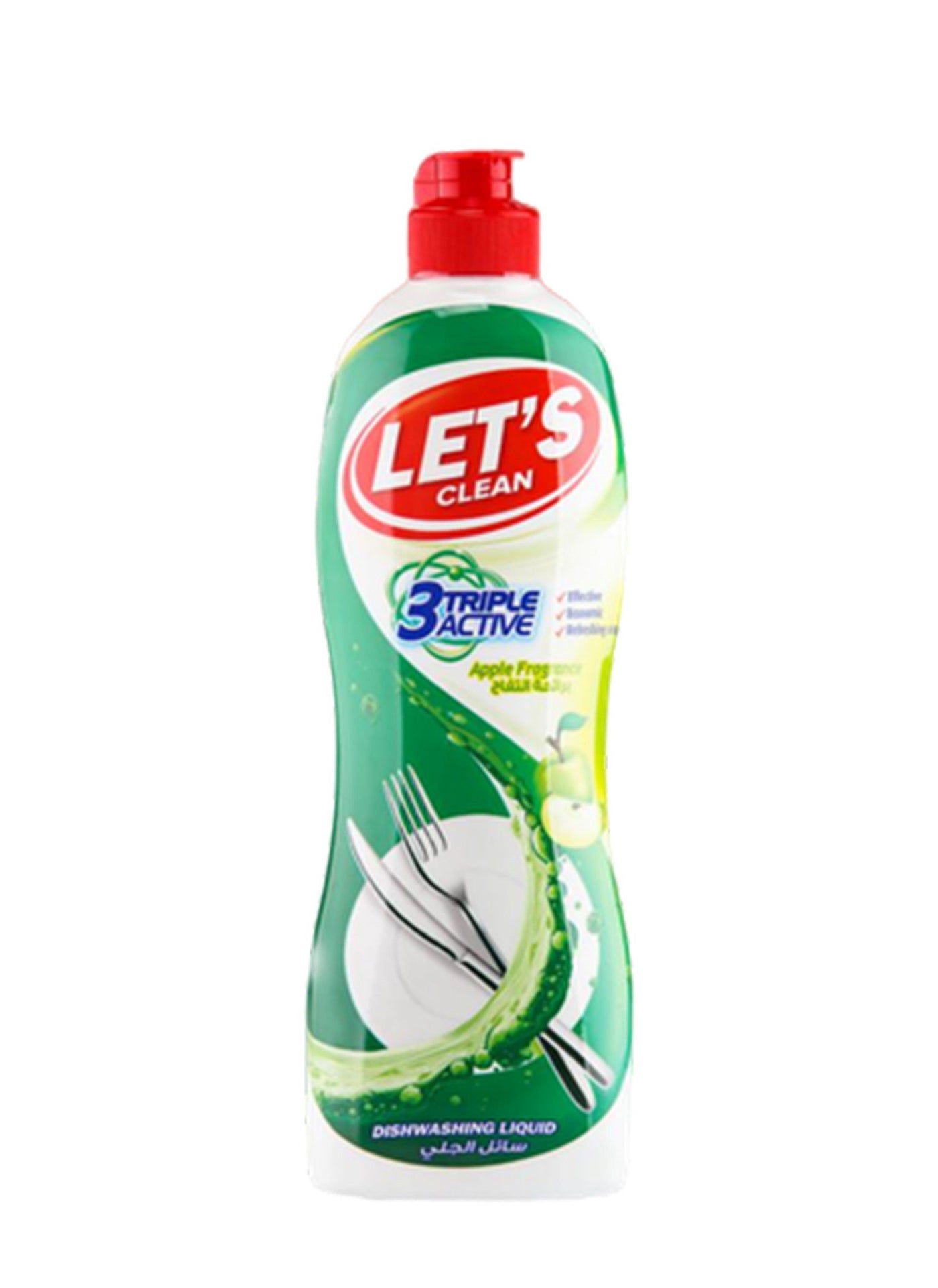 LET'S CLEAN Dishwashing Liquid 500ml Apple