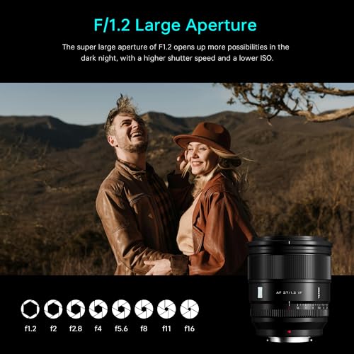 VILTROX عدسة VILTROX 27mm F1.2 برو مستوى XF فوجي بؤرة تلقائية f/1.2 فتحة كبيرة عدسة APS-C متوافقة مع كاميرات فوجي X-Mount بدون مرآة XH2S XH2 XT5 XT4 XT3 XS20 XT30 II XT200 - Image 3