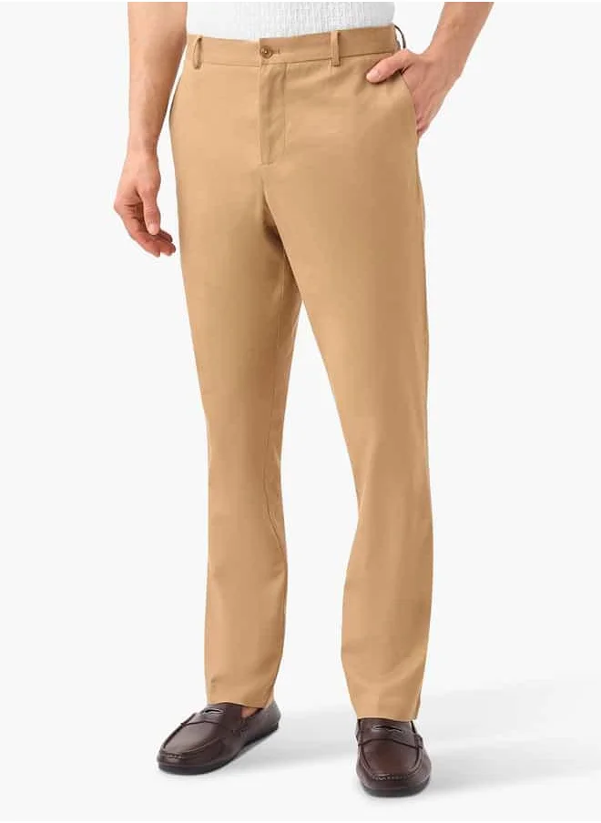 ايكونيك Linen Blend Suit Set For Male