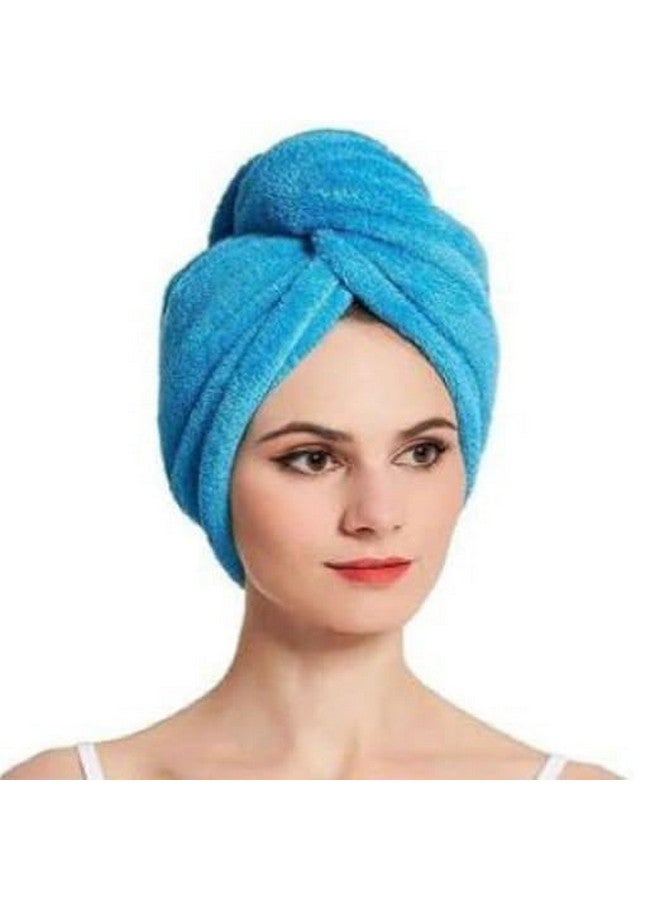 VIBRAL VIBRAL Microfiber Hair Towel Wrap for Women Girls, Quick Dry Towel for Hair, Hair Drying Towels with Button, Anti Frizz Super Absorbent Soft Hair Drying Turban for Long Curly Thick Hair (Pack of 1) - Image 5