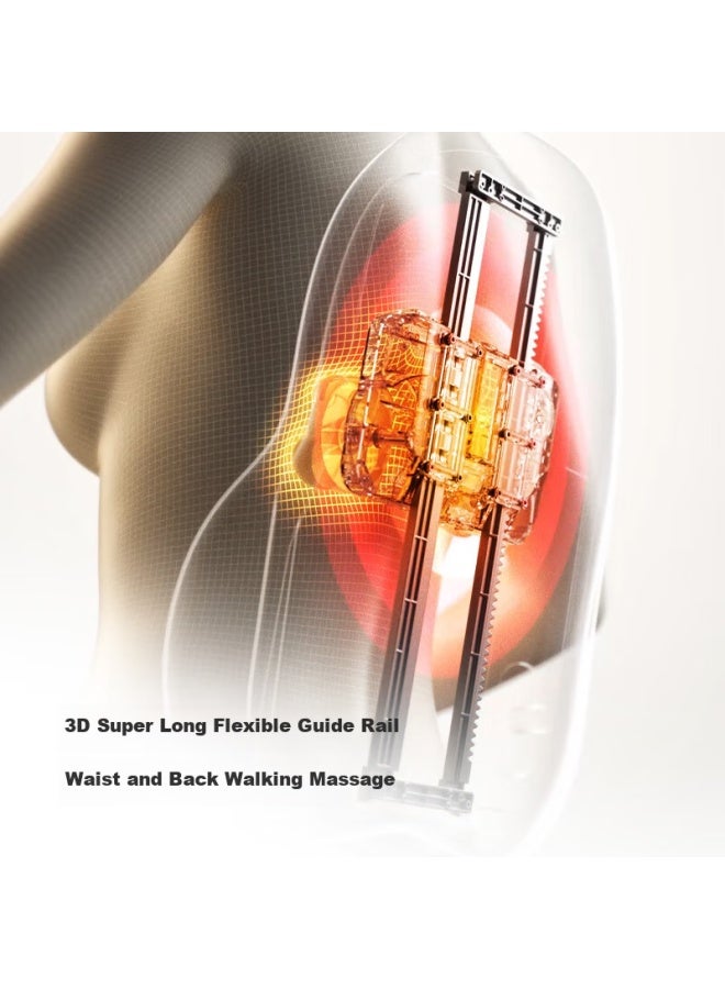 Skg Waist Massager T7-2 Deluxe Edition Lumbar Support Cushion Shoulder Neck Back Full Body Kneading Massager With Red Light Heat Therapy Waist Protector Gift For Boyfriend Girlfriend Teacher Graduate - Image 1