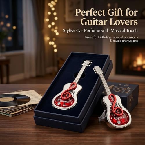 DETACHI Luxury Car Perfume Dashboard Freshener Long Lasting Fragrance Premium Guitar Design Interior Scent Accessory Gift - Image 5