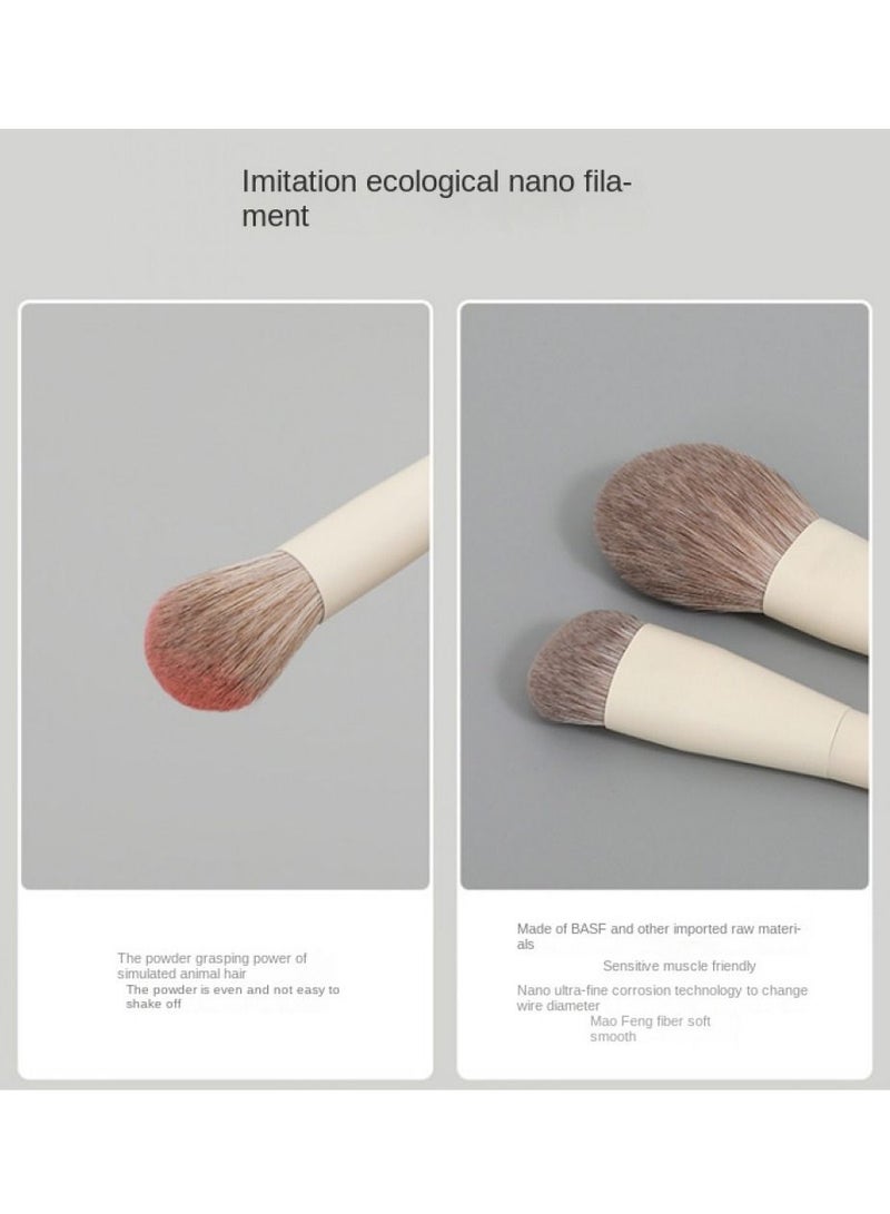 10-Piece Face And Eye Makeup Brush Multi Use Set - Image 3