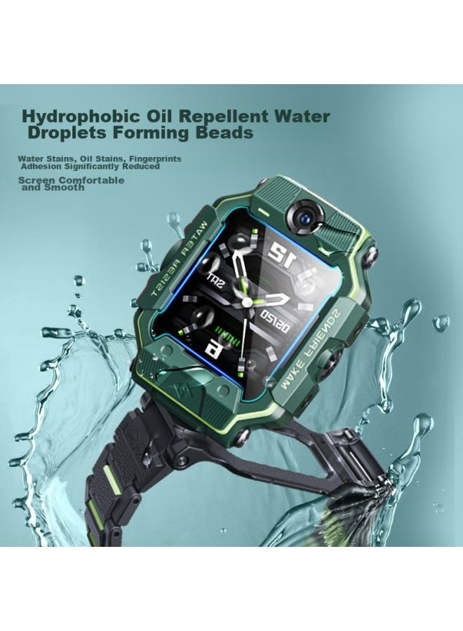 Freeson Tempered Glass Screen Protector For Xiaotiancat Children's Smartwatch Z6 (peak Edition), Hd Anti-scratch Self-adhesive Protective Film [2-pack] - Image 4