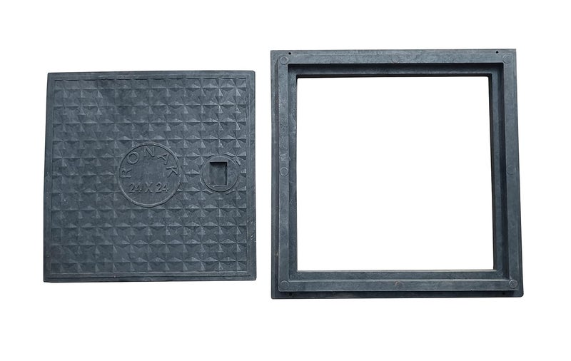 Ronak Heavy Duty Flat Manhole Cover for All Purposes Chamber Cover Sump Cover Water Tank Cover 1 Tons Capacity 24 x 24 Flat Type - Image 4