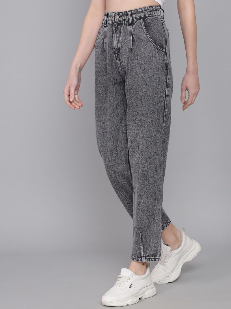 KOTTY Women's High Rise Cotton Lycra Blend Ankle Length Slim fit Jeans - Image 2