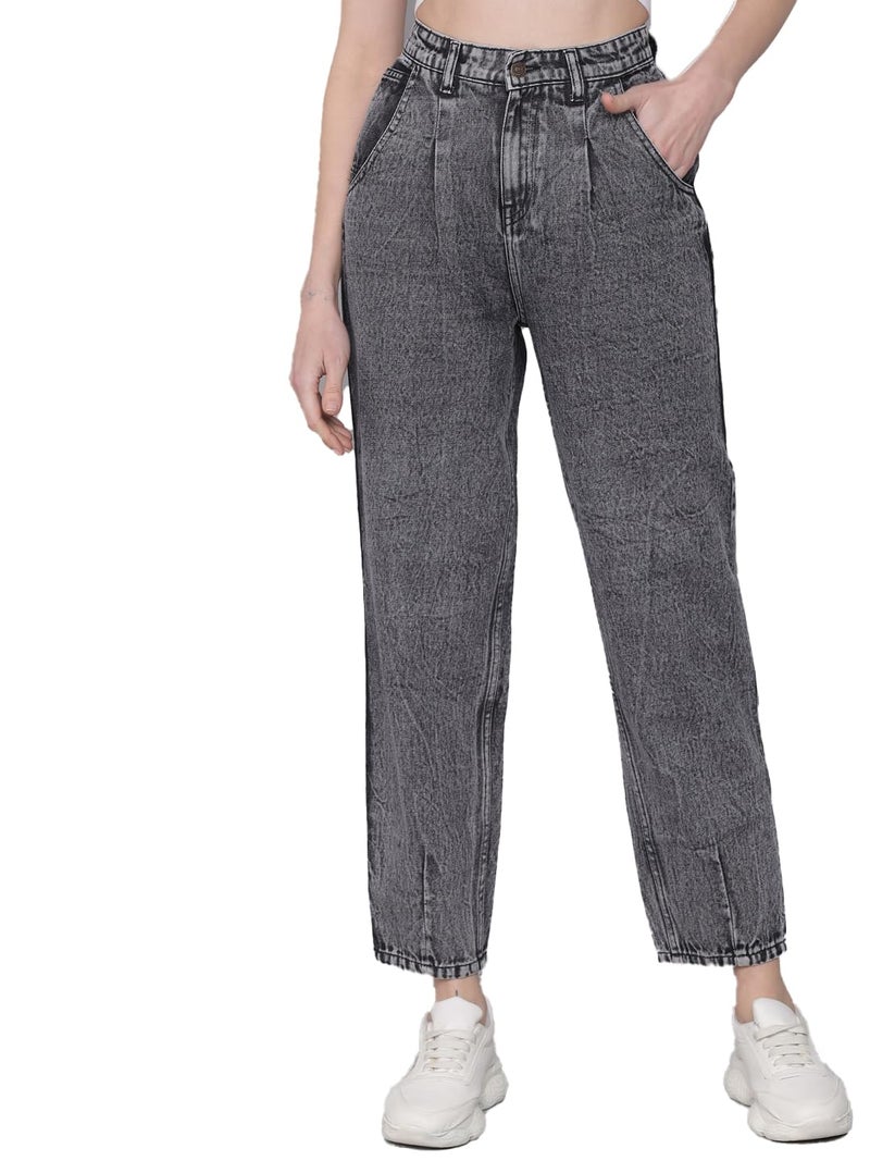 KOTTY Women's High Rise Cotton Lycra Blend Ankle Length Slim fit Jeans - Image 1
