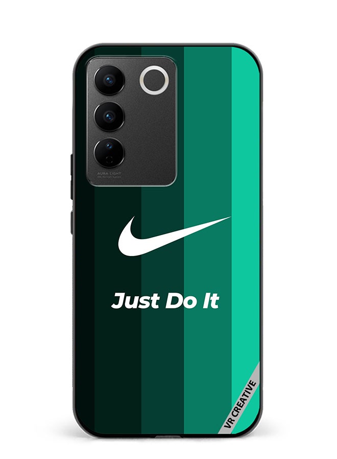 VR CREATIVE Protective Case Cover For Vivo V27e Nike Logo Green Design Multicolour - Image 1