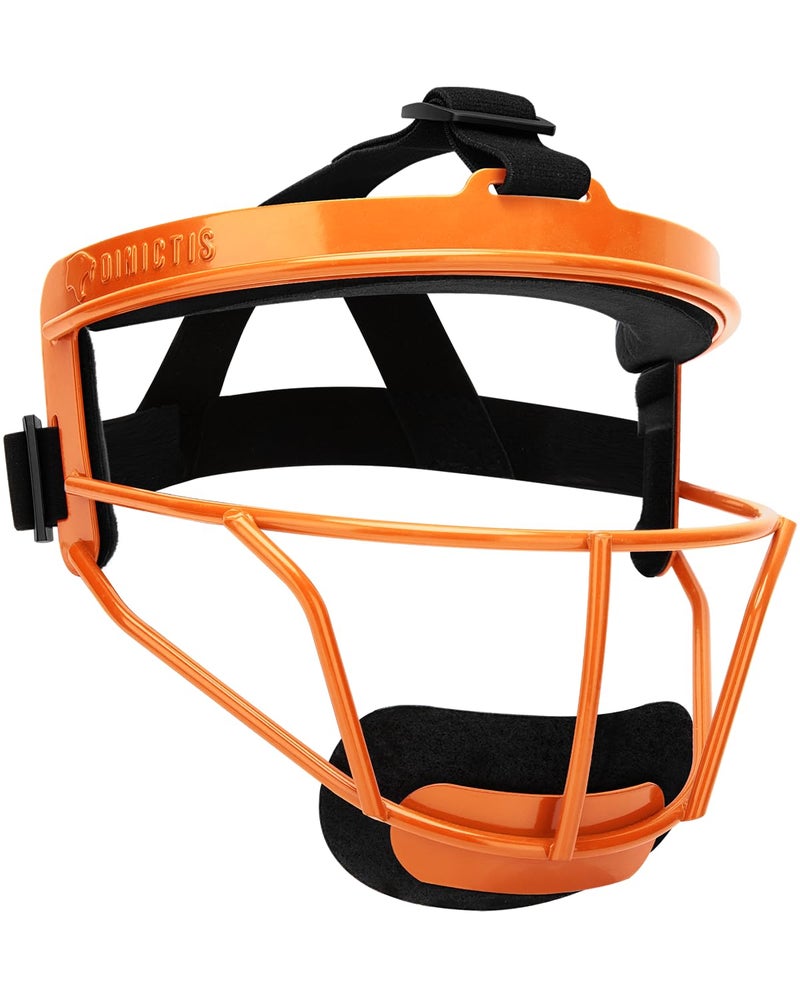 Dinictis Softball Face Mask Lightweight Comfortable with Wide Field Vision Durable and Safe Face Guards Premium Protective Softball Fielders MaskVibrant OrangeAdultL - Image 2