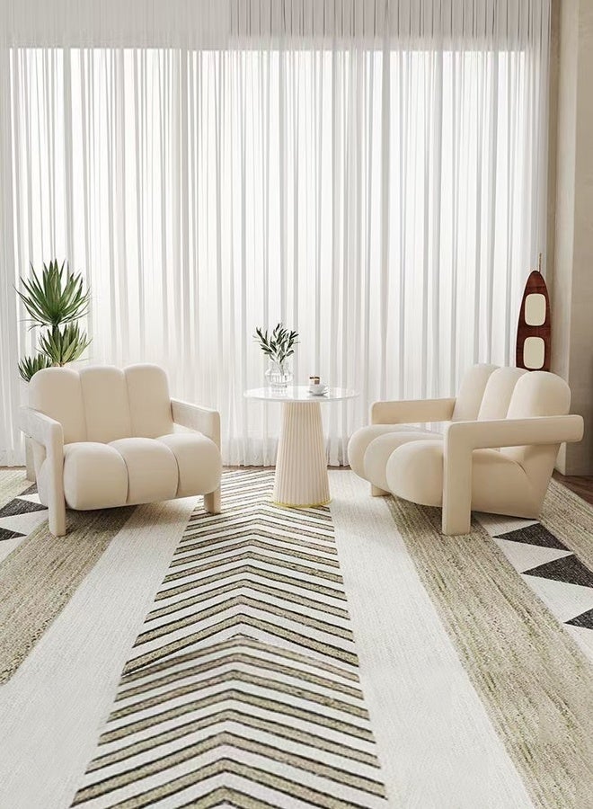 fashionhome Multipurpose Use Modern Luxury Style Living Room Sofa Chair Large Size Comfortable Leisure Chair ergonomic Backrest Velvet Upholster Reading Chair for Living Room Bedroom 70x85x72 cm - Image 5