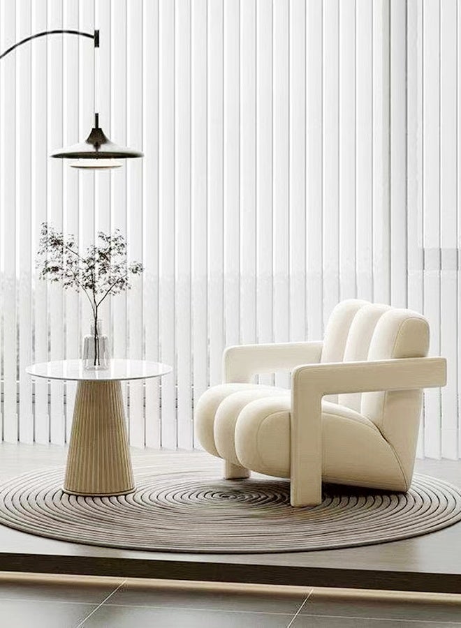 fashionhome Multipurpose Use Modern Luxury Style Living Room Sofa Chair Large Size Comfortable Leisure Chair ergonomic Backrest Velvet Upholster Reading Chair for Living Room Bedroom 70x85x72 cm - Image 1