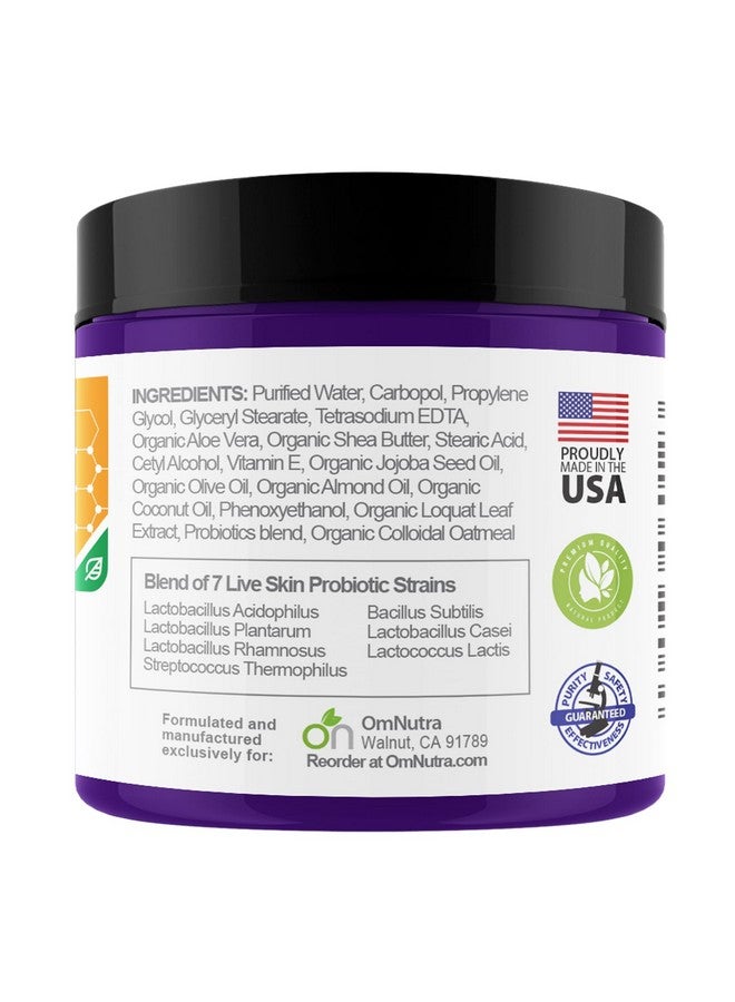 OmNutra Biwaderm Probiotic Skin Cream 4Oz Organic Based Topical Probiotics For Skin Care Eczema Treatment Psoriasis Treatment For Folliculitis Treatment Pure Aloe Vera Gel 4Oz - Image 2