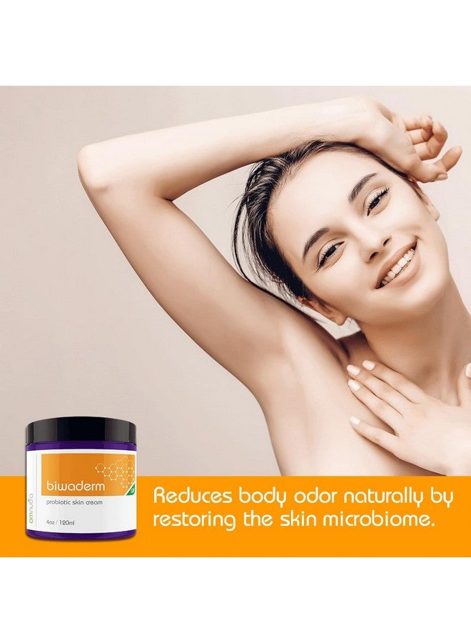 OmNutra Biwaderm Probiotic Skin Cream 4Oz Organic Based Topical Probiotics For Skin Care Eczema Treatment Psoriasis Treatment For Folliculitis Treatment Pure Aloe Vera Gel 4Oz - Image 5