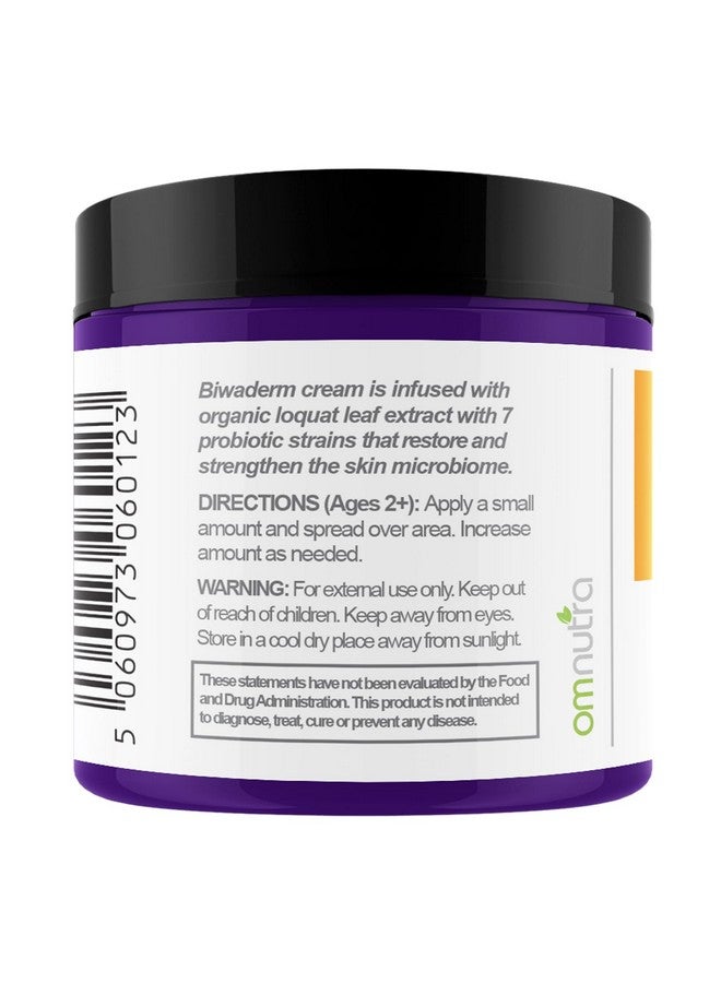 OmNutra Biwaderm Probiotic Skin Cream 4Oz Organic Based Topical Probiotics For Skin Care Eczema Treatment Psoriasis Treatment For Folliculitis Treatment Pure Aloe Vera Gel 4Oz - Image 3