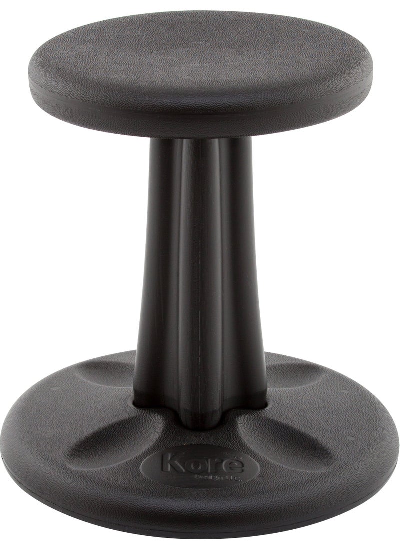 KORE DESIGN LLC KORE Design Wobble Stool Chair Girls  Boys Kid Desk Stools Ergonomic Small Office Chairs Flexible Seating for Active Child ADDADHD Classroom School Home Kids 14in Age 67 yrs Black 