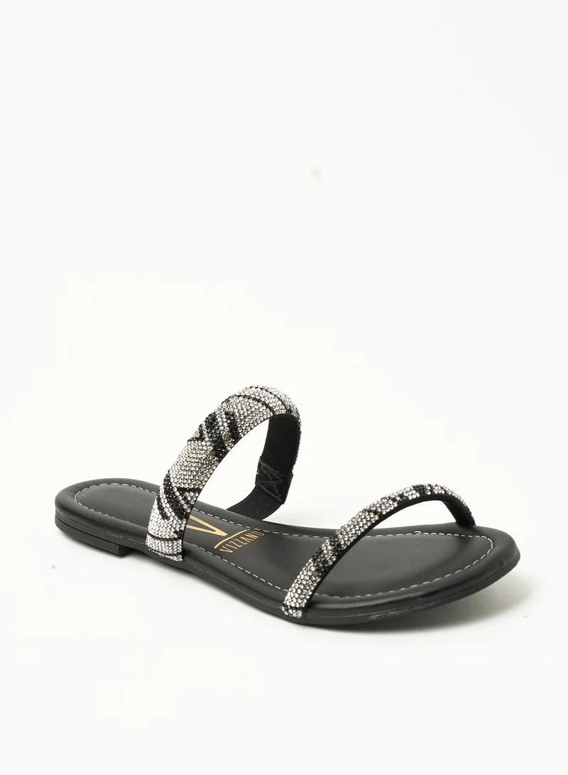 فيزانو صنادل مسطحة للنساء - صنادل مسطحة أنيقة ونعال مسطحة مريحة للسيدات