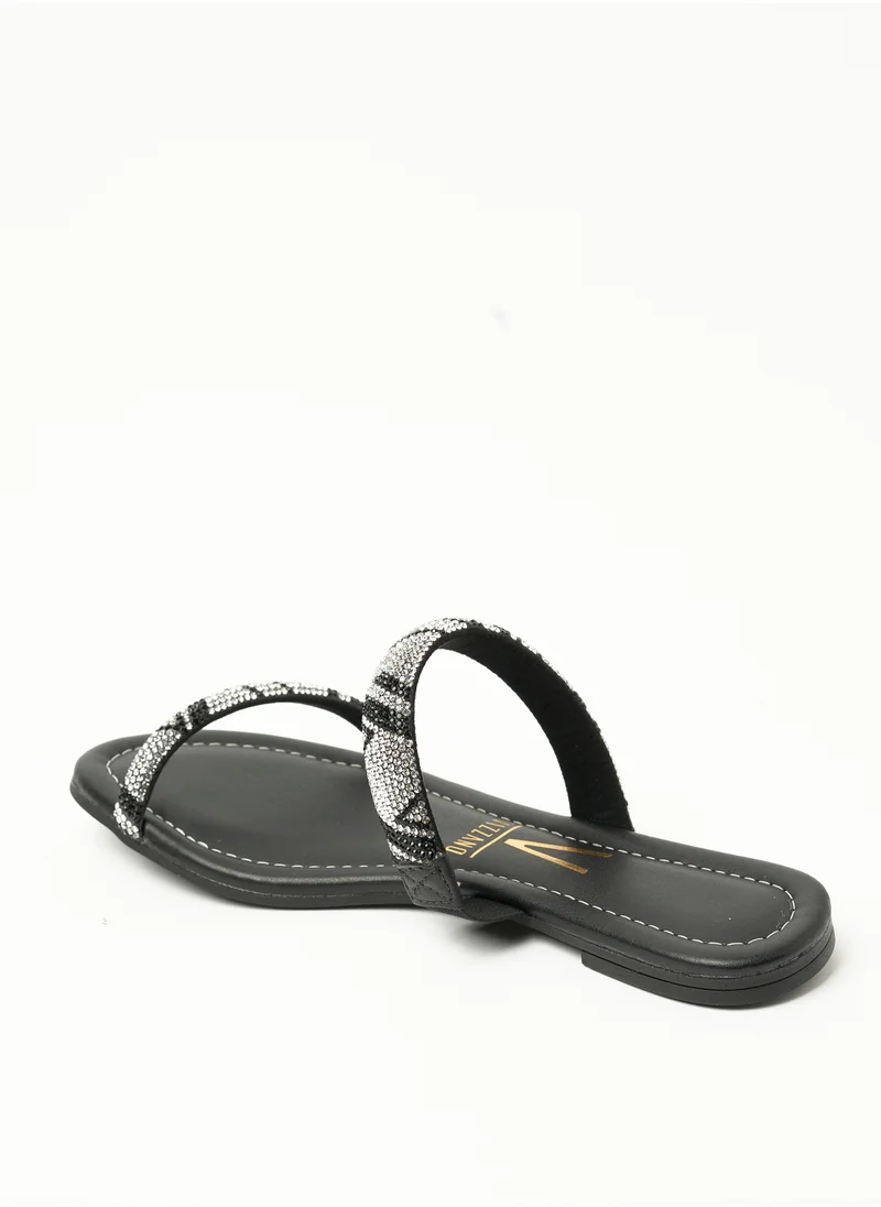VIZZANO Violet Multi Strap Low Heel Sandals