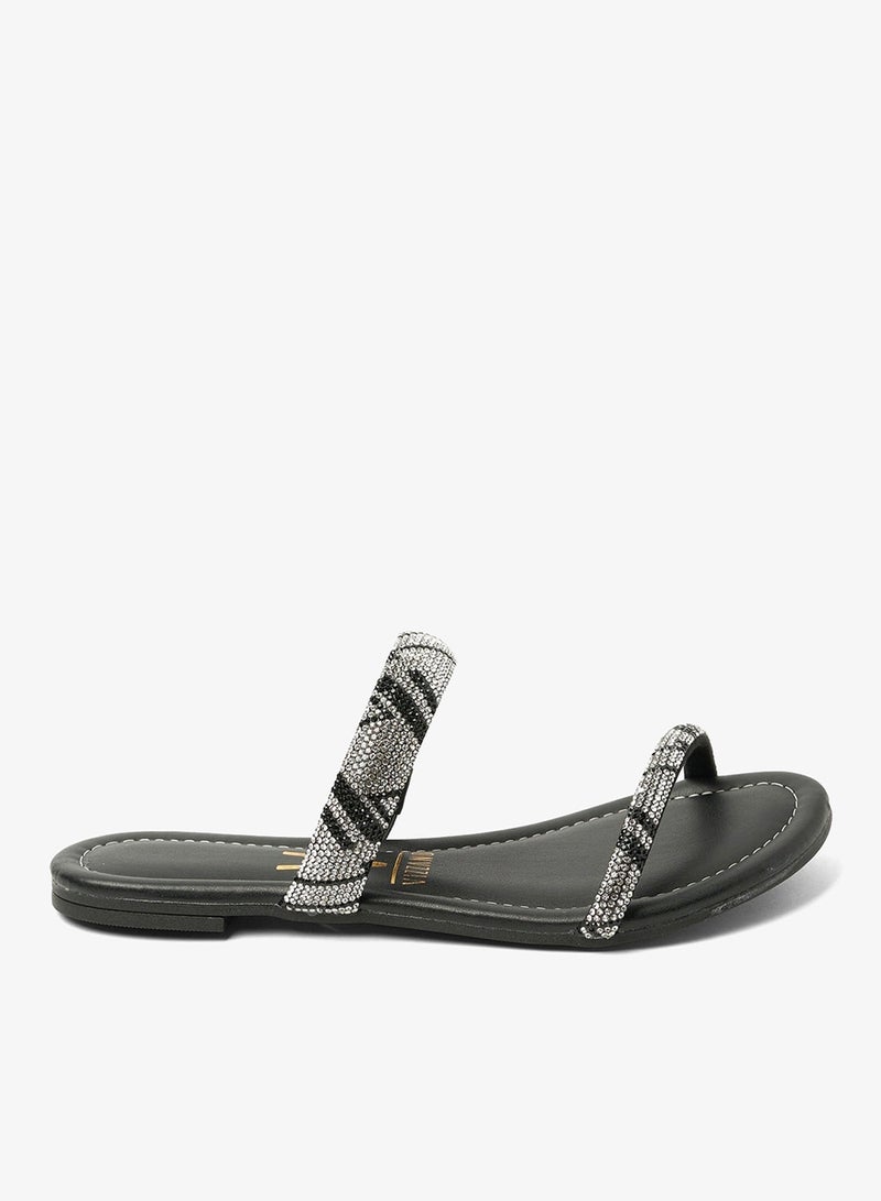 فيزانو صنادل مسطحة للنساء - صنادل مسطحة أنيقة ونعال مسطحة مريحة للسيدات - Image 1