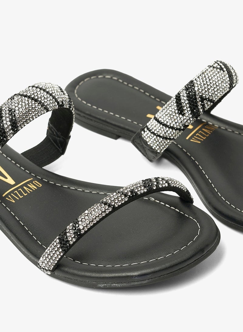 فيزانو صنادل مسطحة للنساء - صنادل مسطحة أنيقة ونعال مسطحة مريحة للسيدات - Image 4